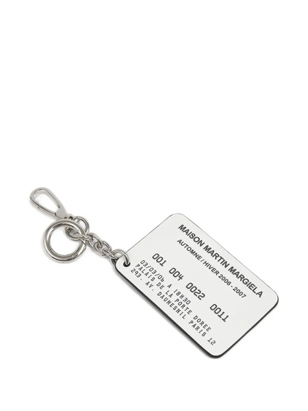  Maison Margiela Card Keyring - Black 