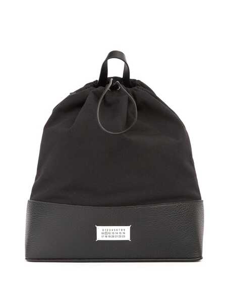  Maison Margiela Daily Drawstring Medium Backpack - Black 