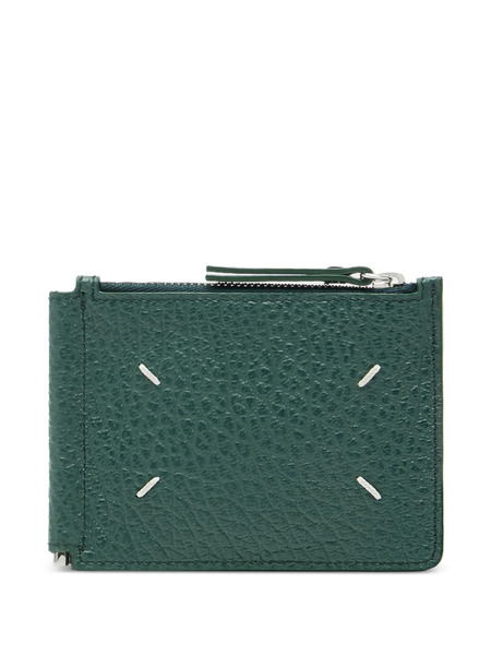  Maison Margiela Grained-leather Wallet - Green 