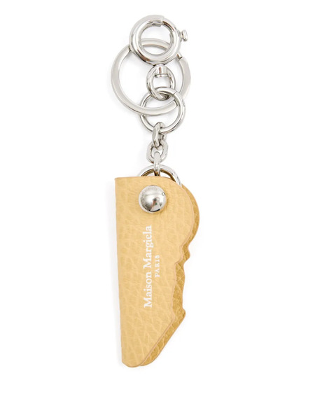  Maison Margiela Leather Keyring - Neutrals 