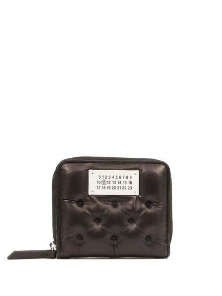  Maison Margiela Leather Zip Around Wallet - Brown 