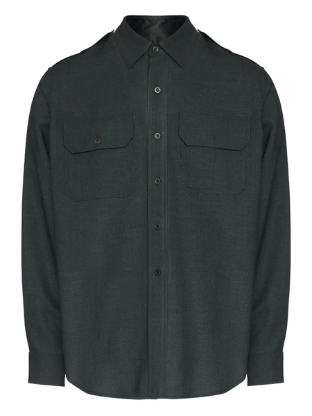  Maison Margiela Long-sleeved Shirt - Grey 