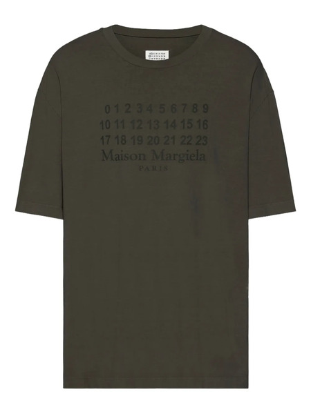  Maison Margiela Numeric-logo T-shirt - Grey 