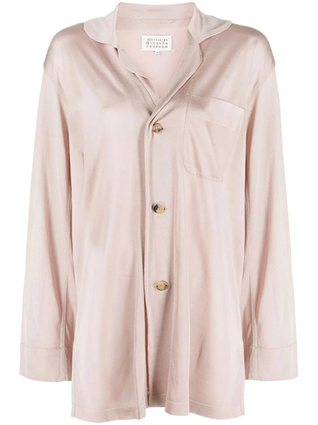  Maison Margiela Oversized Button-up Blouse - Pink 