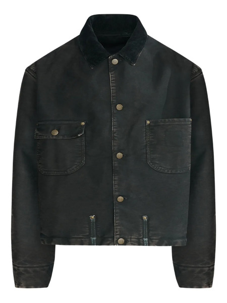  Maison Margiela Patch-pockets Denim Jacket - Black 