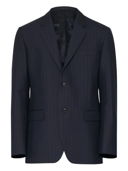  Maison Margiela Pinstripe Wool Blazer - Blue 