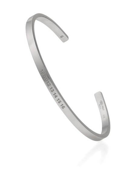  Maison Margiela Reference Cuff Bracelet - Silver 