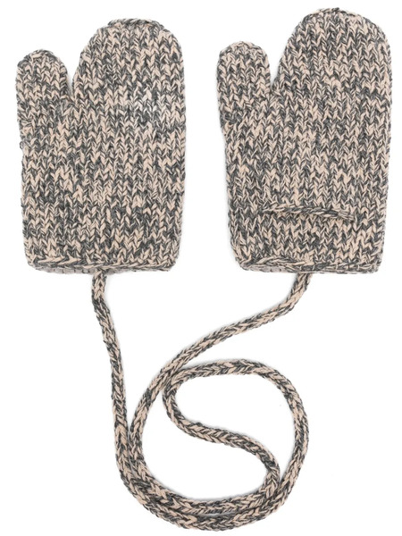  Maison Margiela Shetland Mittens - Neutrals 