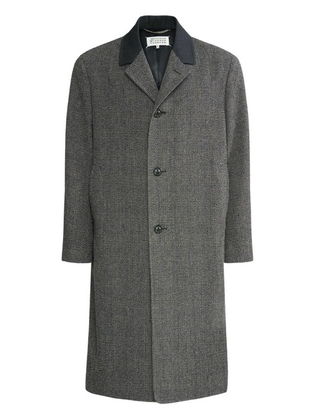  Maison Margiela Single-breasted Coat - Grey 