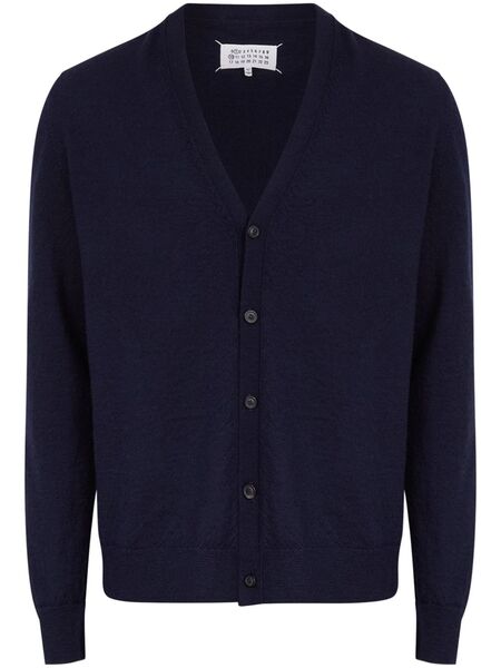  Maison Margiela Wool Cardigan - Blue 