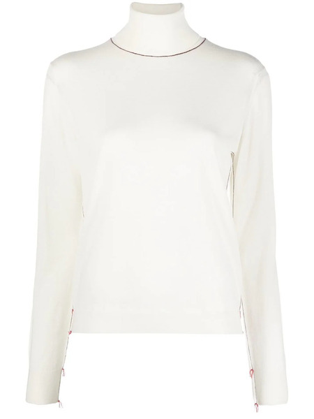  Maison Margiela Work-in-progress High-neck Jumper - Neutrals 