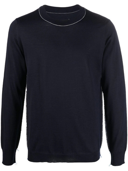  Maison Margiela Work-in-progress Wool Jumper - Blue 