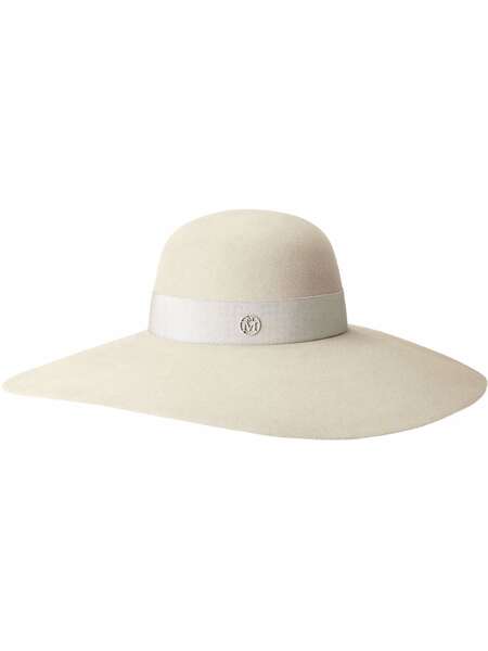  Maison Michel Blanche Fur Felt Hat - Neutrals 