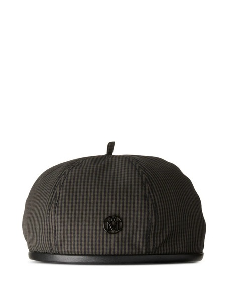  Maison Michel Checked Beret - Brown 