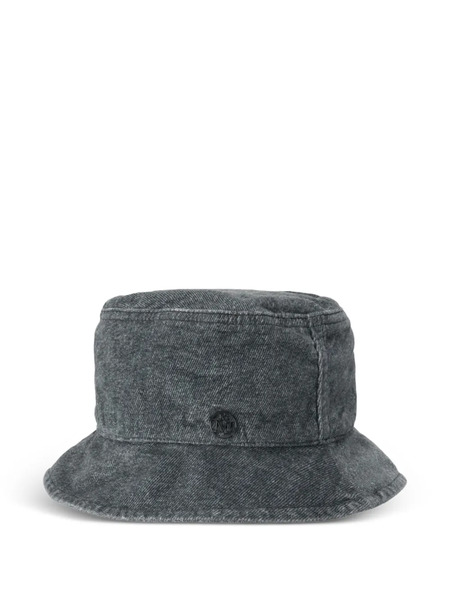  Maison Michel Denim Bucket Hat - Grey 