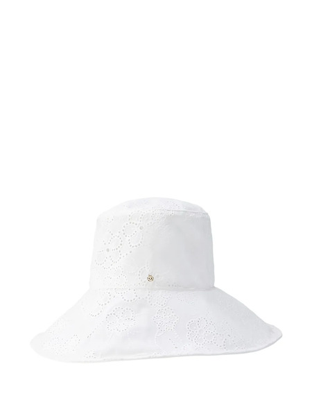  Maison Michel Isabella Floral Hat - White 