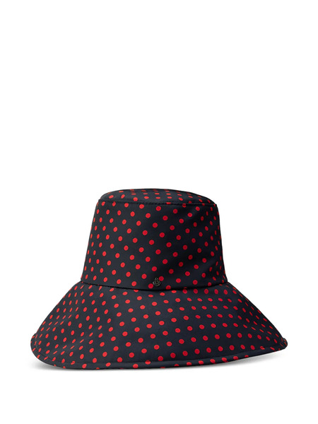  Maison Michel Isabella Polka-dot Hat - Black 