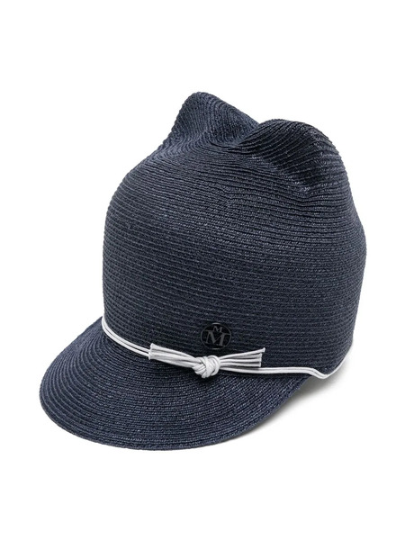  Maison Michel Jamie Bow-detail Cap - Blue 