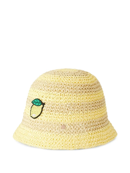  Maison Michel Kids Pablo Hat - Yellow 