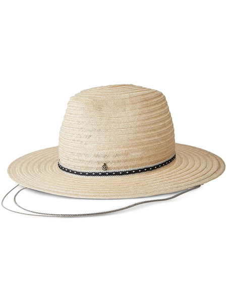  Maison Michel Kyra Logo-charm Sun Hat - Neutrals 