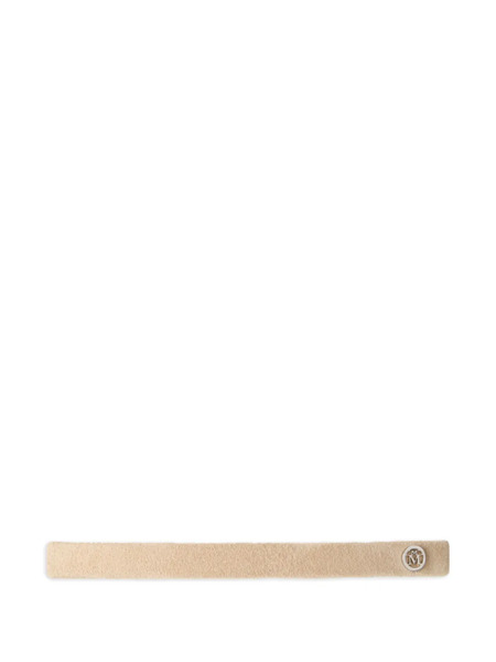  Maison Michel Logo-plaque Headband - Neutrals 