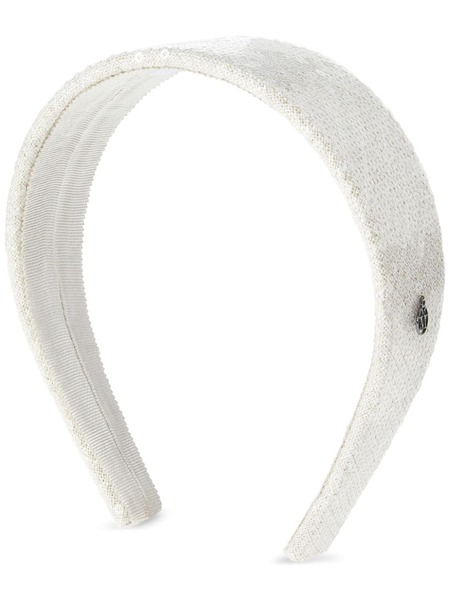  Maison Michel Miwa Sequin-embellished Headband - Neutrals 