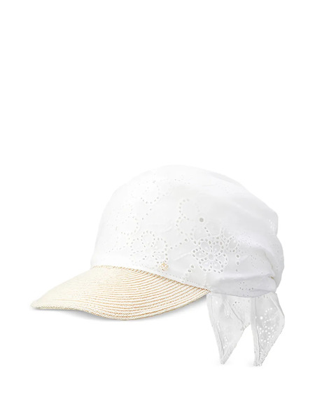  Maison Michel Pema Lace Hat - White 