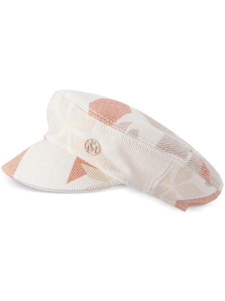  Maison Michel Peneloppe Baker Boy Hat - White 