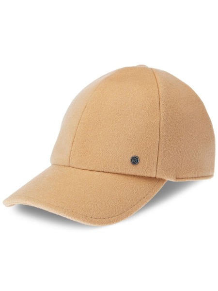  Maison Michel Tiger Logo-plaque Felt Cap - Brown 