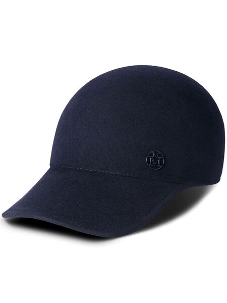  Maison Michel Tiger Wool Logo-plaque Cap - Blue 
