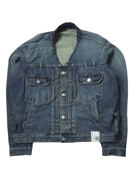  Maison Mihara Yasuhiro Button-up Jacket - Blue 