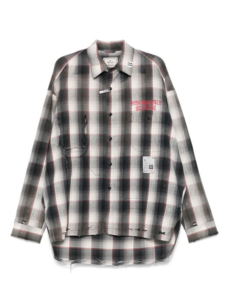  Maison Mihara Yasuhiro Checked Shirt - Grey 