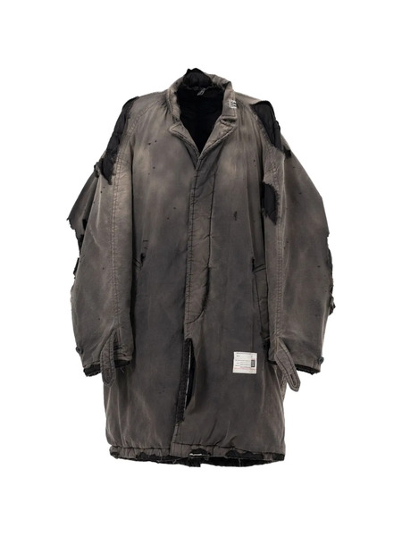  Maison Mihara Yasuhiro Distressed Coat - Black 