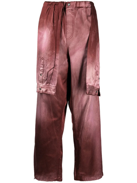  Maison Mihara Yasuhiro Layered-design Brushed-effect Trousers 
