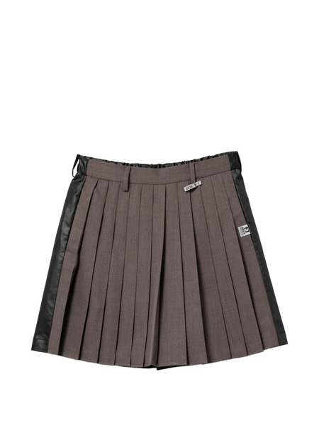  Maison Mihara Yasuhiro Panelled Skort - Brown 