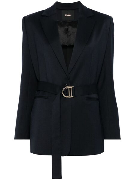  Maje Belted Blazer - Blue 