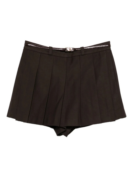  Maje Belted Pleated Skorts - Brown 