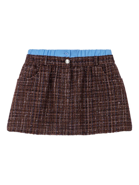  Maje Button Mini Skirt - Brown 