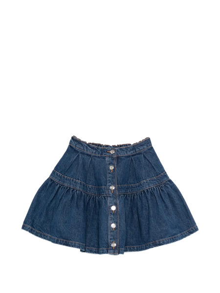  Maje Button-up Mini Skirt - Blue 