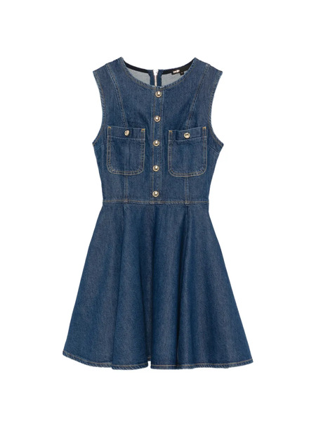  Maje Buttoned Pocket Mini Dress - Blue 