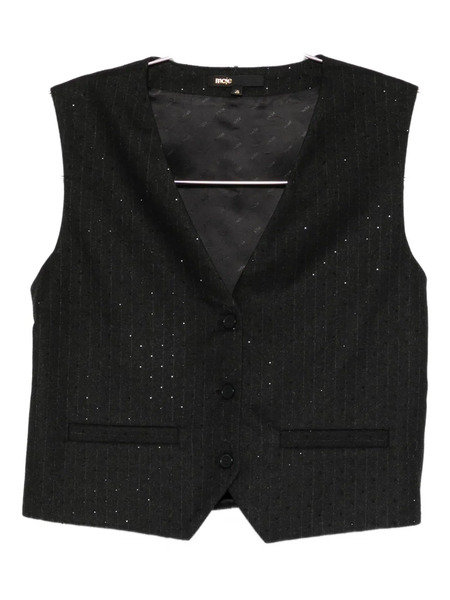  Maje Buttoned Vest - Black 