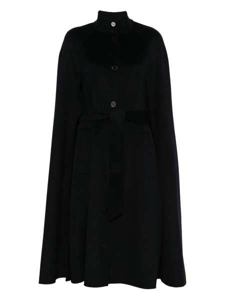  Maje Cape Wool-blend Coat - Blue 