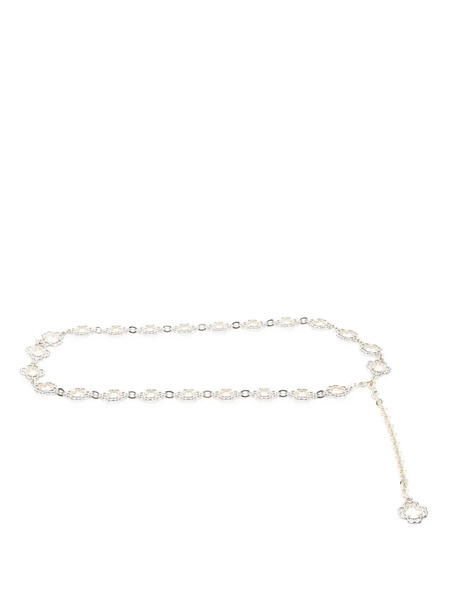  Maje Clover Chain Belt - Silver 
