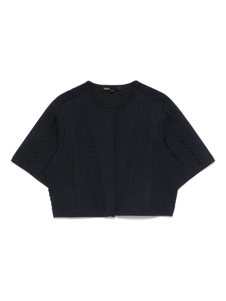  Maje Cropped Cardigan - Blue 