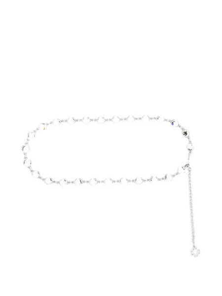  Maje Crystal-embellished Belt - Silver 