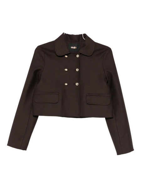  Maje Double-breasted Flap-pocket Jacket - Brown 