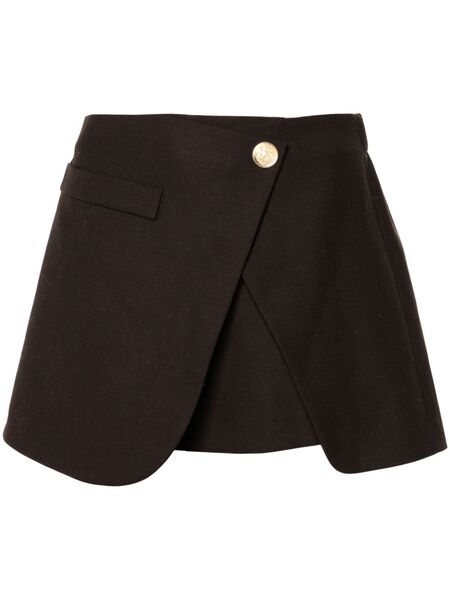  Maje Draped Skort - Brown 
