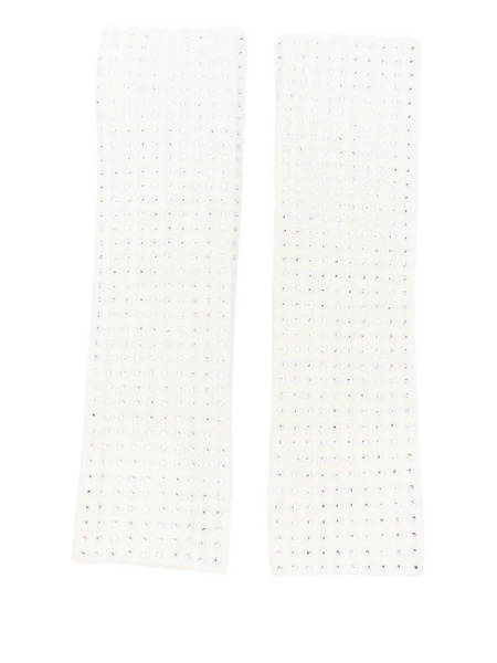  Maje Embellished Wool Gloves - Neutrals 