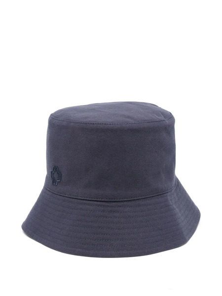  Maje Embroidered Cotton Bucket Hat - Blue 