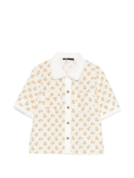  Maje Floral Shirt - Neutrals 